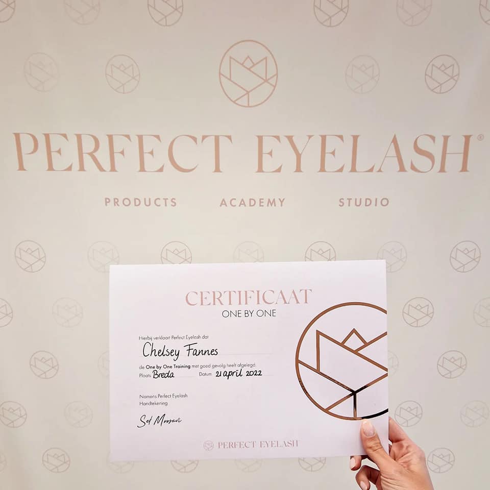 Perfect Eyelash certificaat